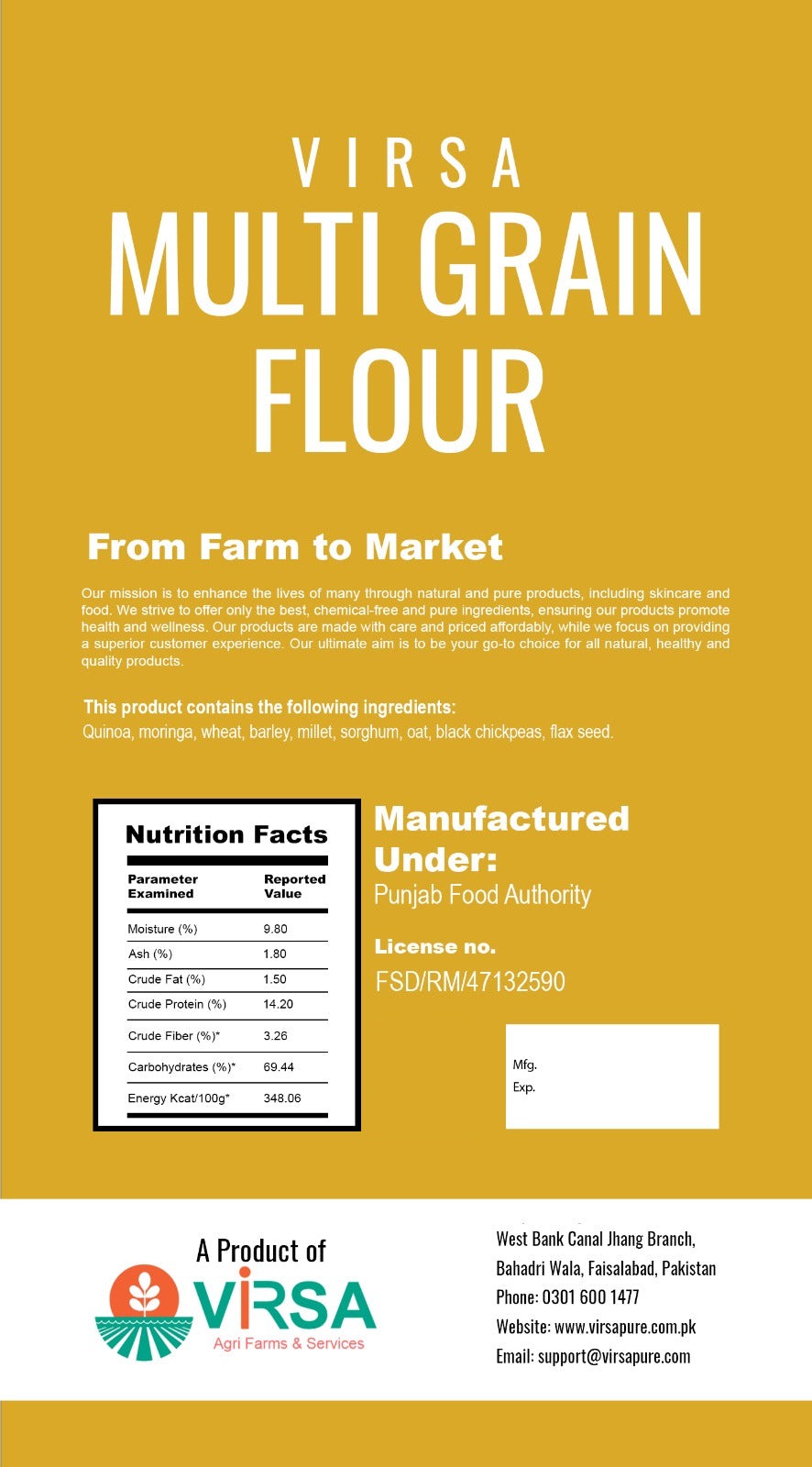 Virsa Multigrain Flour (2-kg)