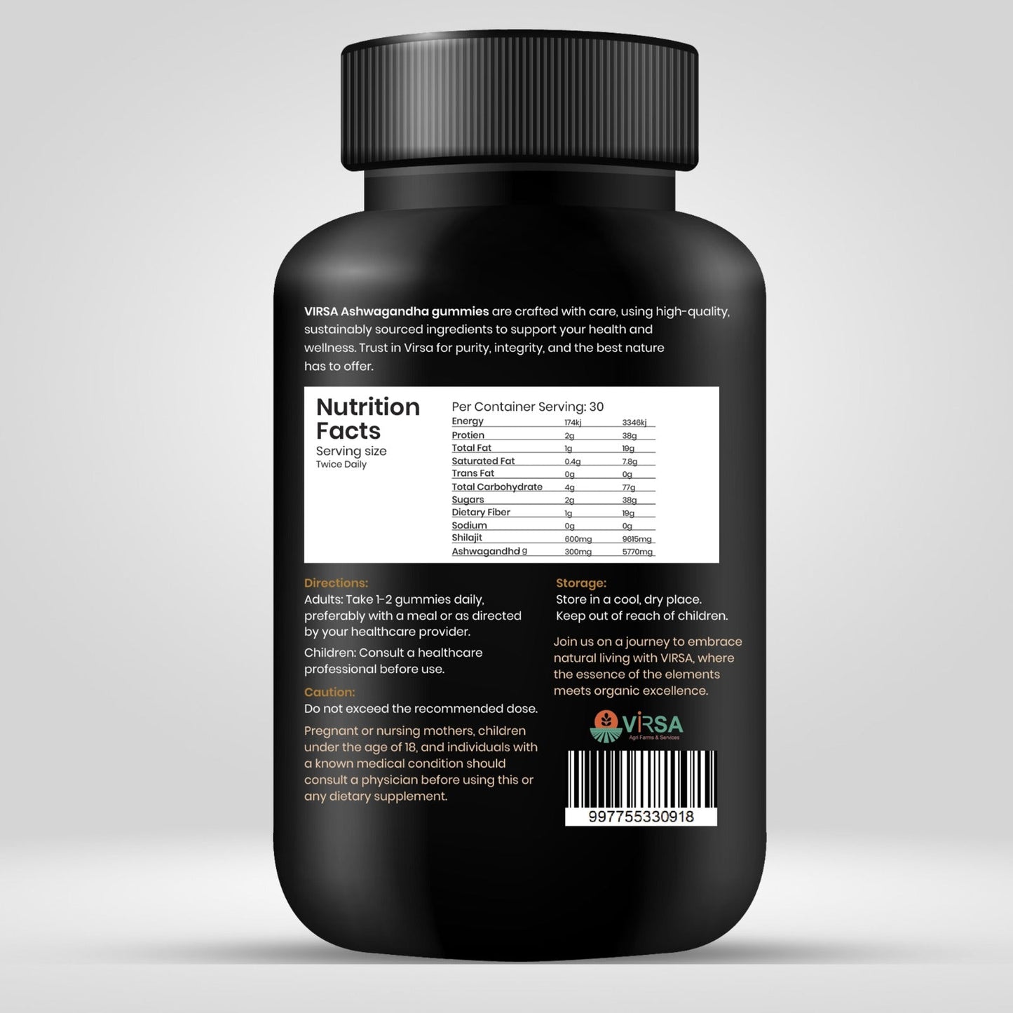 Ashwagandha Gummies for Stress Relief & Energy Booster