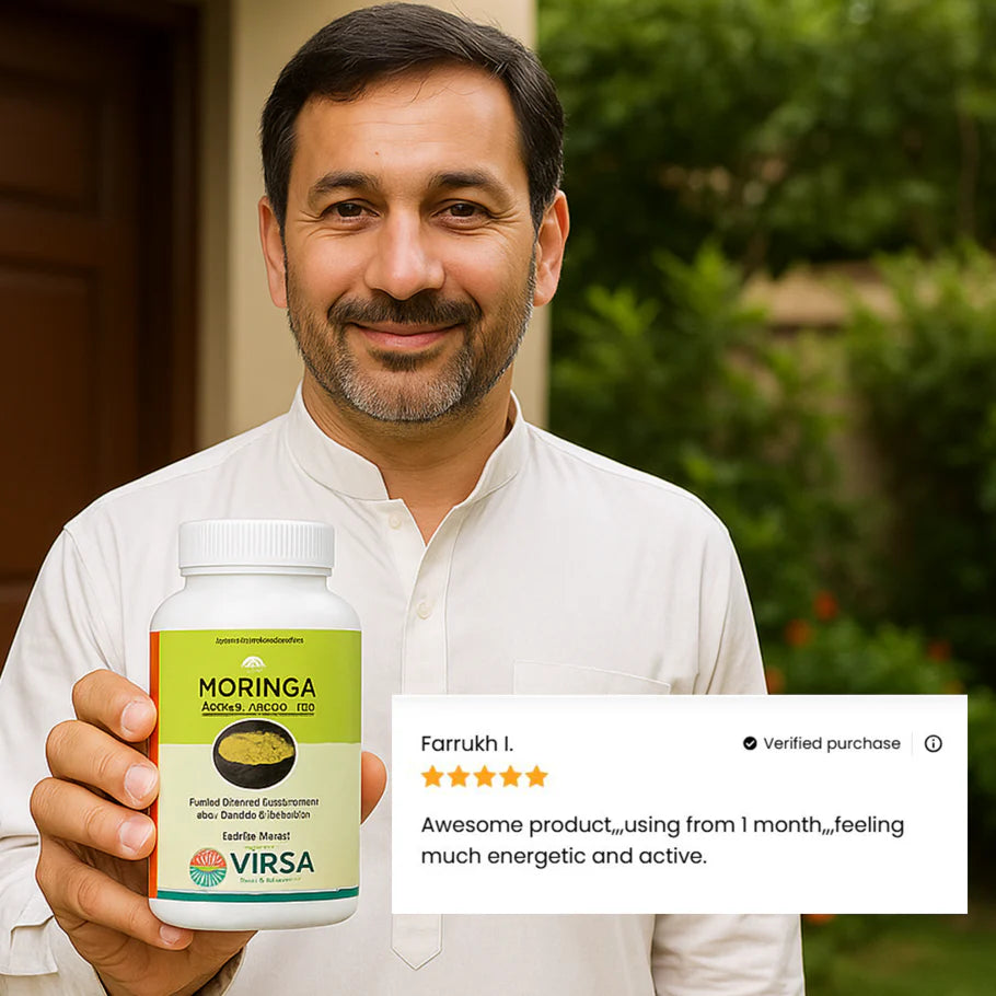 Moringa Capsules for Energy, Detox & Immunity Booster