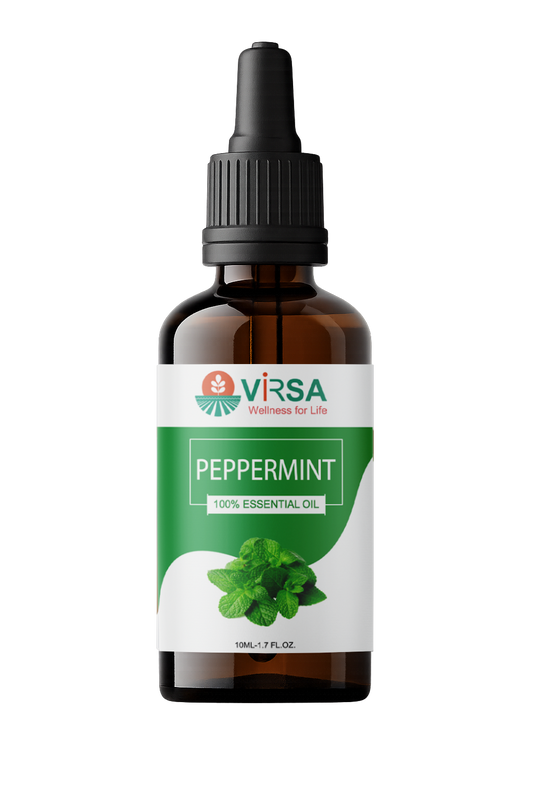 Peppermint Essential Oil for Energy Boost & Mental Focus