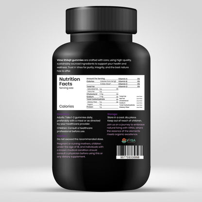 Shilajit Gummies – Natural Energy, Stamina & Immunity Booster